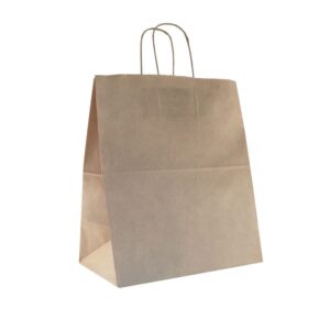 Крафт пакет с кручеными ручками 32*20*37